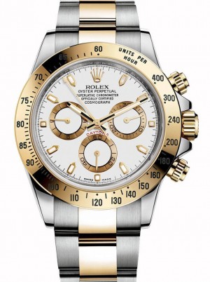 superclone rolex daytona 40mm weißes zifferblatt 116523-2
