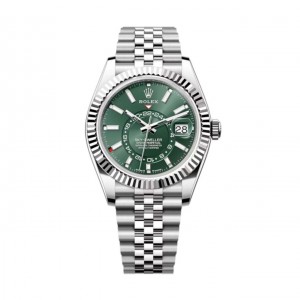 superclone rolex sky-dweller 42 mm mintgrünes zifferblatt 336934 jubiläum